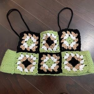 Crochet crop top.